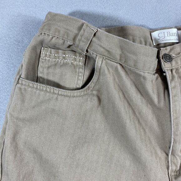 CJ Banks Pants Womens Plus 16W Brown Career Denim 100% Cotton - Picture 6 of 8